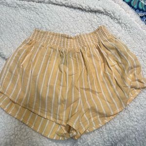 yellow shorts